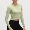 Yoga Outfits Women's Long Sleeve Workout Shirts Running Tops Cute Activewear Gym Clothing Athletic Sports T-Shirts