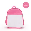 Sublimation Blanks Schoolbag School Supplies Children Kids Backpacks Kindergarten Polyester DIY Book Bag