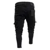 Men's Pants Fashion Mens Slim Fit Urban Straight Leg Black Trousers Denim Casual Pencil Jogger Cargo Pants S-3XL 230325