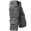 Shorts pour hommes Cargo militaire armée Camouflage tactique Joggers hommes coton travail ample décontracté pantalons courts grande taille 5XL 230325