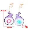 Dangle Earrings 20pcs Japanese Anime Toilet-Bound Hanako-Kun Cosplay Yugi Amane Acrylic Drop Earring Ear Stud Costume Accessories Gift