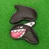 Other Golf Products 9PcsSet Universal PU Golf Iron Headcover Protection Cover Shark Pattern Club Head Cover Golf Club Protector Outdoor Antiscratch 230325