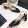 NOVOS sapatos femininos de pele de bezerro sapatos de salto alto sandálias estilingue bege cinza preto