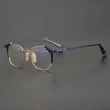 Nuovi occhiali da sole da uomo e da donna di design di lusso scontati del 20% Occhiali irregolari ultraleggeri personalizzati fatti a mano Scatola giapponese cornice letteraria unica tendenza miopica
