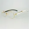 Luxus-Designer-Mode-Sonnenbrillen 20 % Rabatt auf trendige Unterzeichner Einzigartige weiße schwarze Horn-Vintage-Sonnenbrille Lentes-Visierbrille rote Gafas-Sole für DecoKajia