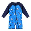 Swim Wear BAOHULU UPF50 Cartoon Kids Swimwear Long Sleeve Baby Boy Toddler Swimsuit Infant Bathing Suit for Boys Girls 230325