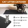 Kattsängar Pet Lull Mat Double Layer Waterproof Pads For Cats House Clean Light Lätt att bära Slip Bed Trapper