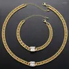 Ketens zuhkou ketting ketting voor vrouwen punk koperen stoeprand chokers vintage goud kleur kettingen zirkoon sieraden groothandel vl260