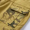 Herren Shorts Sommer Camouflage Tactical Cargo Khaki Jogger Militär Baumwolle Casual Loose 230325