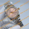 high-quality Women's Watch Women's 278381RBR 278381 31mm Pink Dial Stainless Steel Dual Color Strap 2813 Movement Anniversary Auto Mechanical Women's Diamond Watch