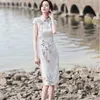 Ethnische Kleidung Traditionelles chinesisches Kleid Qipao Cheongsam Shanghai Tang Seide Qi Pao Retro Vintage Femme China Oriental 10155