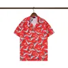 Sukienki dla mężczyzn Projektanci koszule szorty plażowe męskie Hawajskie kwiatowe nadruk do kręgli koszuli swobodne koszule Męskie spodnie z krótkim rękawem Sukienka rozmiar m-3xl