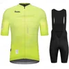 Cycling Jersey Sets 2023 Blue Men s Clothes Wear Better Rainbow Team Suit Short Sleeve Clothing Summer Road Bike 230325
