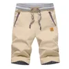 Shorts pour hommes été décontracté coton Style de mode Boardshort Bermuda mâle cordon taille élastique culotte plage 230325
