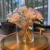 Fleurs décoratives Plaqué Or 24K Galaxy Rose 10pcs Fleur Artificielle Pour Toujours Cadeaux Romantiques Roses Éternelles Pour La Saint Valentin