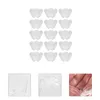 Bols 24 Pcs Fleur Mousse Tasse Bol Récipient Transparent Carré Dessert Conteneurs Dégustation Tasses Snack Gelée En Plastique