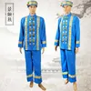 Stage Draag Chinese 56 Minderheidsgroepen Etnische mannelijke kostuums Traditionele festival Performance Cosplay Travel PO -outfits