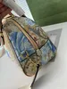 Women's shoulder bag High quality brand floral handbag Printed process size 32cm