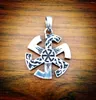 Pendant Necklaces Silve Slavische Kolovrat Hangers Amulet Mannen Sieraden