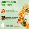 Fleurs décoratives Glowing Easter Egg Guirlande Fenêtre Porte Suspendus Guirlande Ornement Pour La Fête De Mariage Décor À La Maison Fournitures Décorations 2023