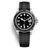 Calidad Relojes para hombre Yacht Style 42 mm Black Dial Master Automático Mecánico Cristal de zafiro Modelo clásico Reloj de pulsera plegable Super Luminous watch