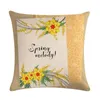 Oreiller décor à la maison couverture printemps est dans l'air jeter taie d'oreiller couvre S Cojines Decorativos canapé ZY1083