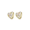 boucles d'oreilles bijoux pour femme charmes boucles d'oreilles chaudes vendant un nouveau produit tempérament créatif simple couleur polyvalente zircon gold plaqué k