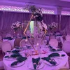 Titulares de vela 2pcs 5pcs metal candelabra acrílico mesa de casamento central peças de flor Stands Vases Road Lead Party DecorationCandle