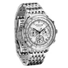 Armbandsur Feice Mens Quartz Watches Waterproof Chronograph Luxury Men's Sports Business Dress Casual Leather Watch