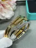 luxury t lock designer charm bangle bracelets for women with shining diamond silver gold rose colors crystal bangles bracelet jewelry