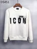 Hommes Designer Sweats à capuche Italie Mode Sweatshirts Automne Imprimer D2 DSQ ICON GG Sweat à capuche Homme Qualité Coton Dsquare Sweats à capuche pour hommes DS451 luxe