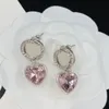 Femmes Charme Boucles D'oreilles Double G Lettre Diamant Amour Boucles D'oreilles Designer Polyvalent Bijoux Cadeaux De Mariage Avec Boîte Timbre Broderie