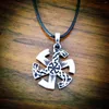 Pendant Necklaces Silve Slavische Kolovrat Hangers Amulet Mannen Sieraden