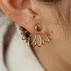 Ohrstecker 2023 Stil 925 Sterling Silber doppelseitig für Frauen Mode Ohr Piercing Earing