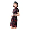 Ethnic Clothing 2023 Spring Summer Short Cheongsam Female Daily Dress Improved Retro Banquet Mother Beautiful Qipao Chinese