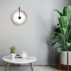 Vägglampor Abnt Modern Sconce Lamp Light Marmor Lampskärm LED -belysningsarmatur för heminredning sovrum svarta koppar lampadas