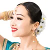 Ubranie etniczne Indie Nepal Dance Akcesoria Kobieta impreza imprezowa prezent na nakrycie głowy Strzelanie Lady nakrycia kolczyki