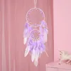 Purple Dream Catcher Hanging Ornament Feather Artifact Wall Decoration Pendant Ornaments Wholesale 1224169