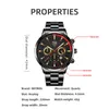 Armbanduhren 2023 Luxus Mode Herren Sportuhren für Männer Business Edelstahl Quarzuhr Mann Casual Leuchtende Uhr Reloj Hombre Mo