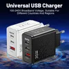 USB Charger Type C 30W PD Charging 3Port Quick Charge 3.0 محول الطاقة المحمول عبر الهاتف المحمول