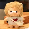 1pc 30cmカワイイゴールデンライオンと服を着たペルシュおもちゃ素敵なライオンはセーターバッグぬいぐるみ柔らかい動物のおもちゃを子供の贈り物