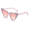 30% OFF Luxury Designer New Men's and Women's Sunglasses 20% Off heart set cute cat's eyes heart-shaped point diamond handmade glasses