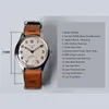 Polshorloges Baltany Mens Watches Male Watch Manual Wind Mechaical polshorloge Militaire saffier 100m Waterdichte BGW-9 Lumineuze ST3600