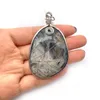 Charms Irregular Shape Edging Crystal Pendant Natural Semi-precious Stone For DIY Necklace Jewelry Making Charm Accessories
