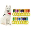 卸売ペット猫犬トレーニングクリッカープラスチック新しい犬をクリックするトレーナー透明なクリッカーブレスレット犬用品