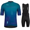 Cycling Jersey Sets 2023 Blue Men s Clothes Wear Better Rainbow Team Suit Short Sleeve Clothing Summer Road Bike 230325