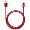 1m 3ft 2m 6ft 3m 10ft Metal Copper Micro USB Sync Sync Data Tito Cabo de carregamento de cordão Tipo-C universal para celular inteligente