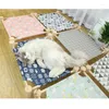 Кровати для кошек Повышенные кровать домики гамаки деревянные холст для маленьких собак долговечные домашние принадлежности