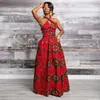 Повседневные платья Женщины африканские кружевные платья в стиле моды африканские женщины с кружевными талиями макси-платье плюс рассеянный платье кабриолет Longue P230322