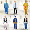 Scène Porter Chinois 56 Groupes Minoritaires Ethniques Masculins Costumes Festival Traditionnel Performance Cosplay Voyager Po Tenues